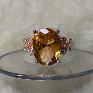 Oval Butterfly Fairycore Cocktail Ring